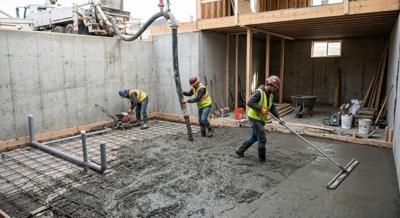 Basement Concrete Installation in Montgomery County, MD