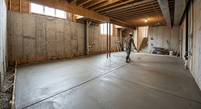 Basement Concrete Installation in Owings, MD