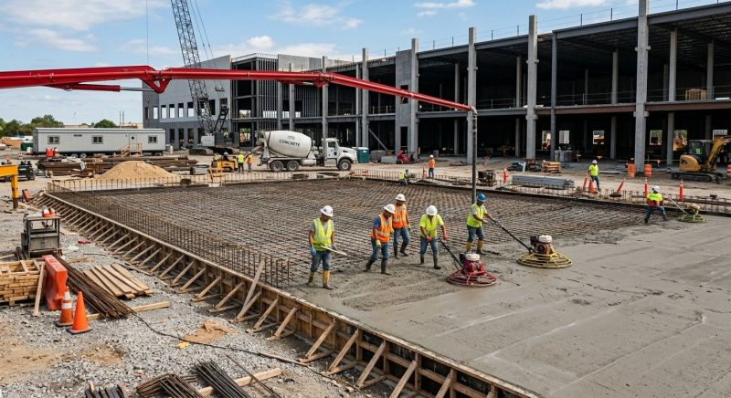 Commercial Slab Construction in Deale, MD