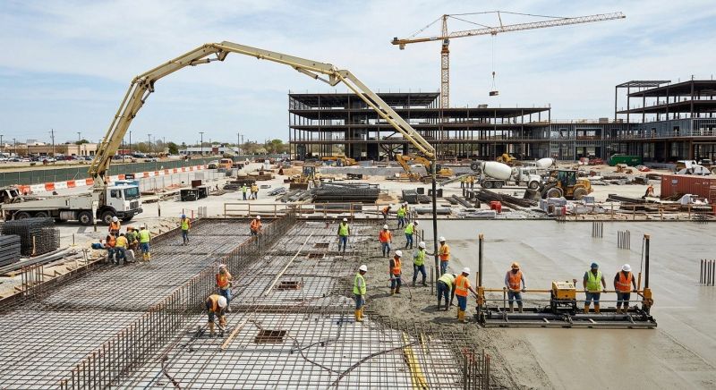 Commercial Slab Construction in Owings, MD
