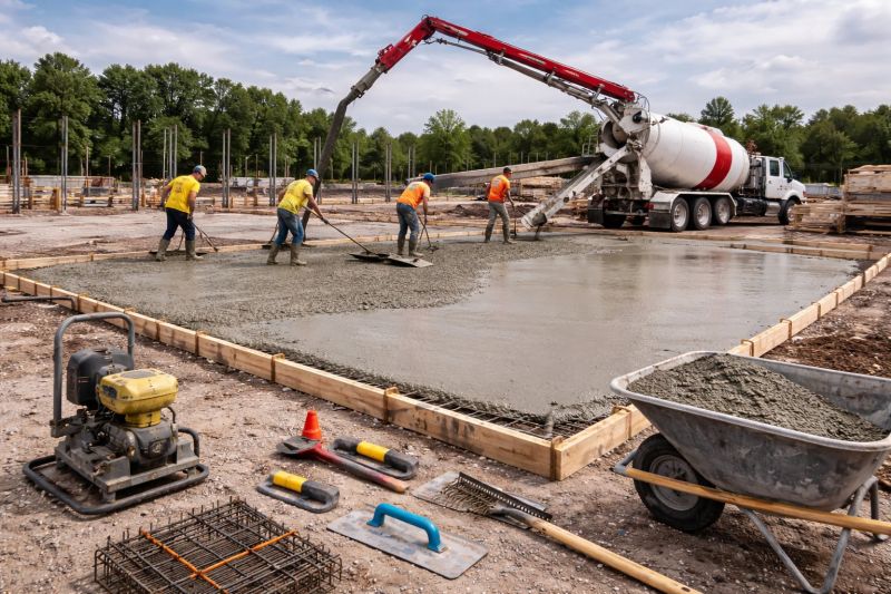 Commercial Slab Construction in Vienna, VA