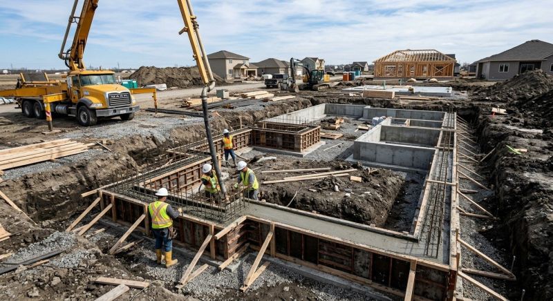 Concrete Foundation Installation in Alexandria, VA