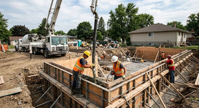 Foundation Wall Pouring in Arlington County, VA