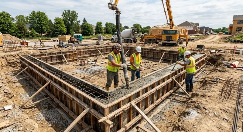 Foundation Wall Pouring in Burke, VA